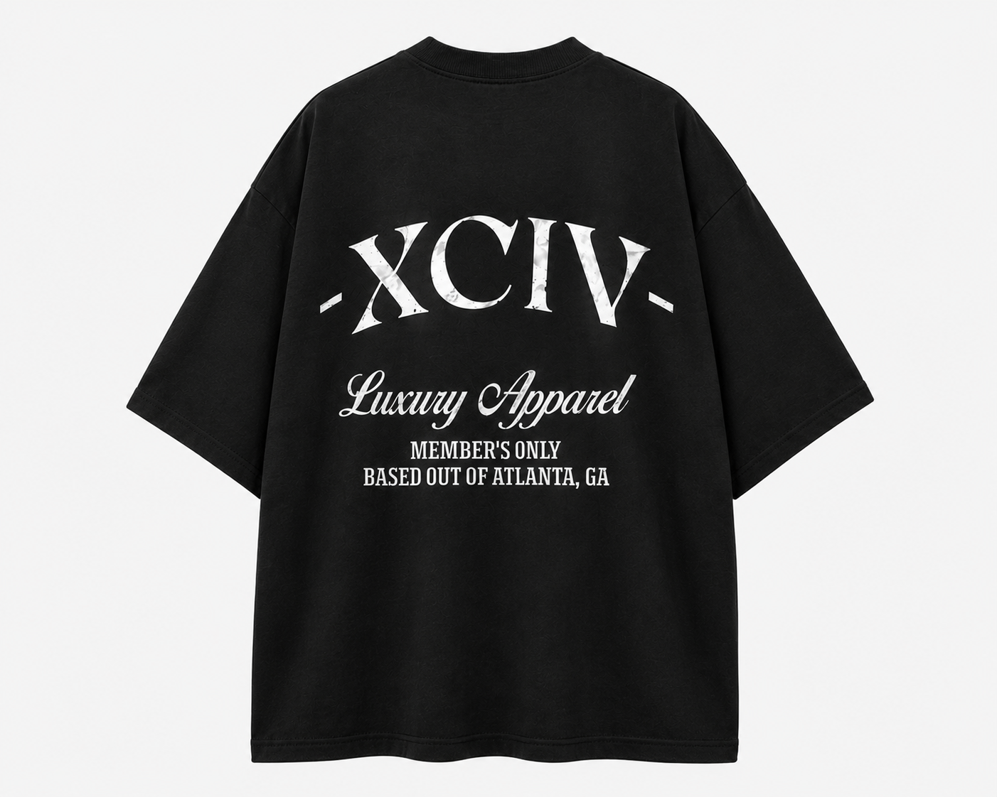 XCIV BLACK LUX OVERSIZED TEE