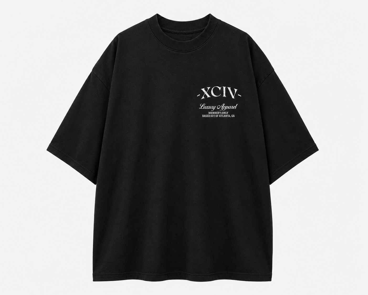 XCIV BLACK LUX OVERSIZED TEE