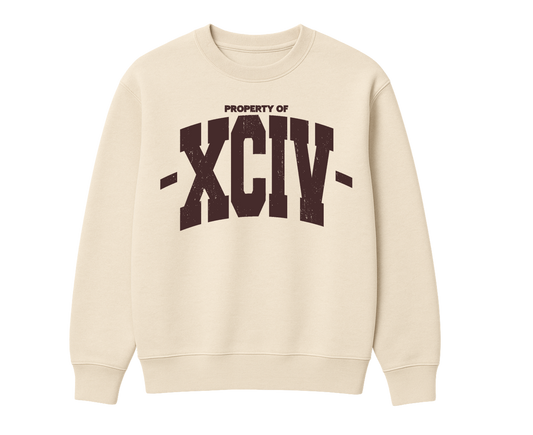 -XCIV- CREAM MAX WEIGHT CREWNECK